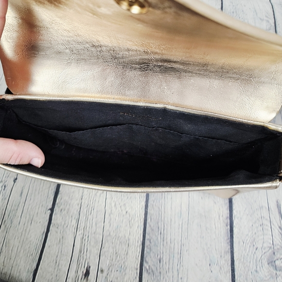 PACO RABANNE PARFUMS | metallic faux leather shoulder bag - Picture 8 of 15